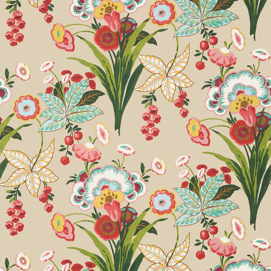 T20852 Thibaut Cream Wallpaper