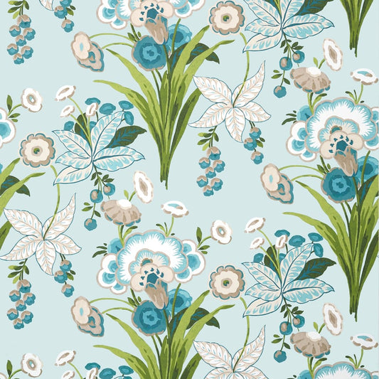 T20855 Thibaut Spa Blue Wallpaper