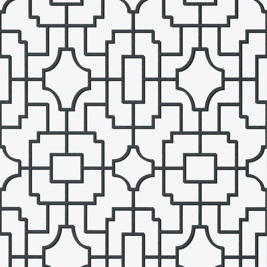 T20871 Thibaut Black Wallpaper