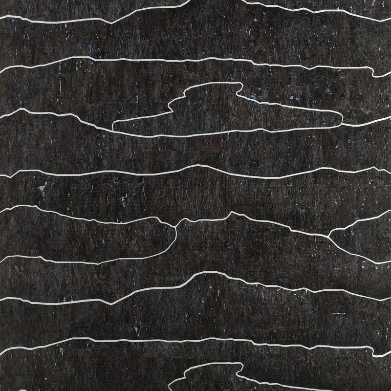 T24406 Thibaut Black Silver Wallpaper