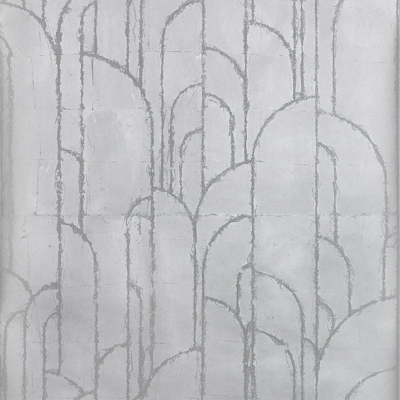 T24417 Thibaut Silver Wallpaper