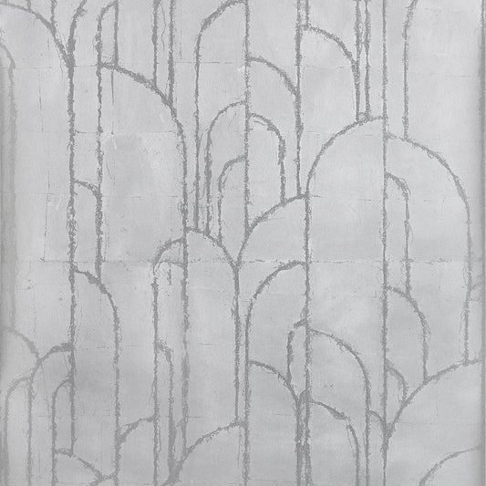 T24417 Thibaut Silver Wallpaper