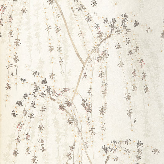 T24454 Thibaut White Wallpaper