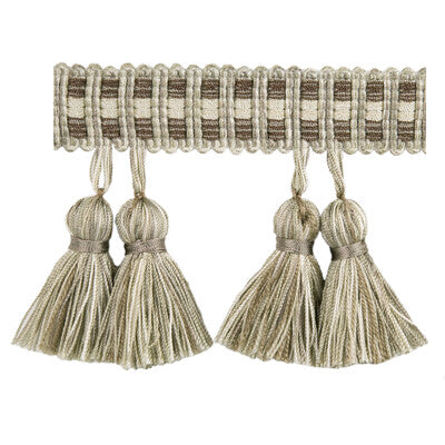 T30584-106 PAIRED TASSELS PLATINUM KRAVET BASICS TRIM