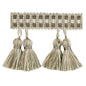 T30584-106 PAIRED TASSELS PLATINUM KRAVET BASICS TRIM