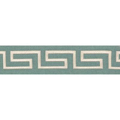 T30689-35 KEYSTONE BORDER JADE KRAVET COUTURE TRIM