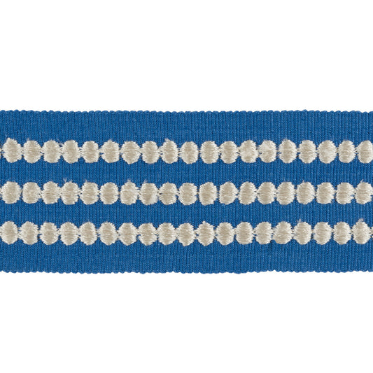 T30735-515 TRIPLE DOT CORNFLOWER KRAVET DESIGN TRIM