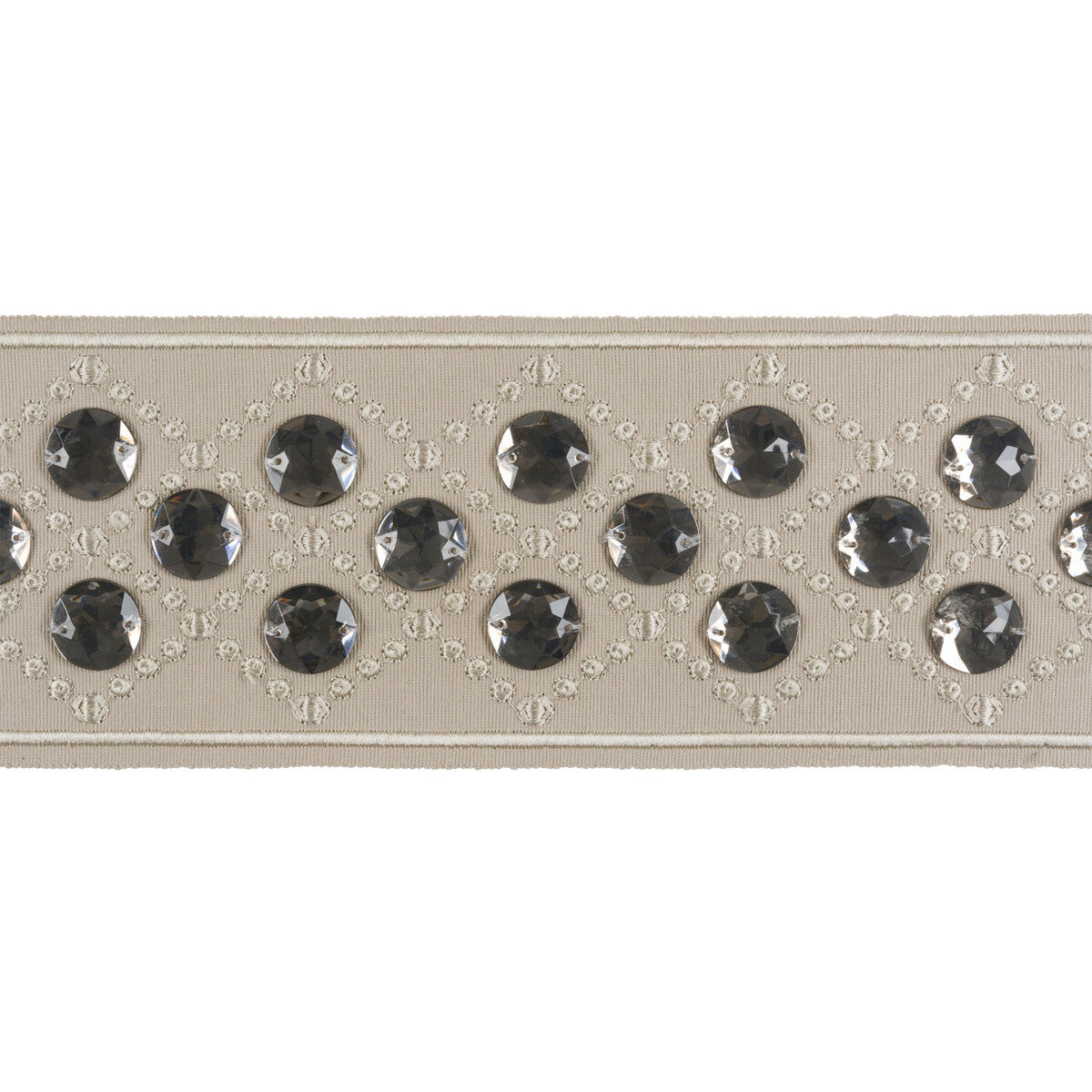 T30740-106 BEADED CHARM LINEN KRAVET DESIGN TRIM