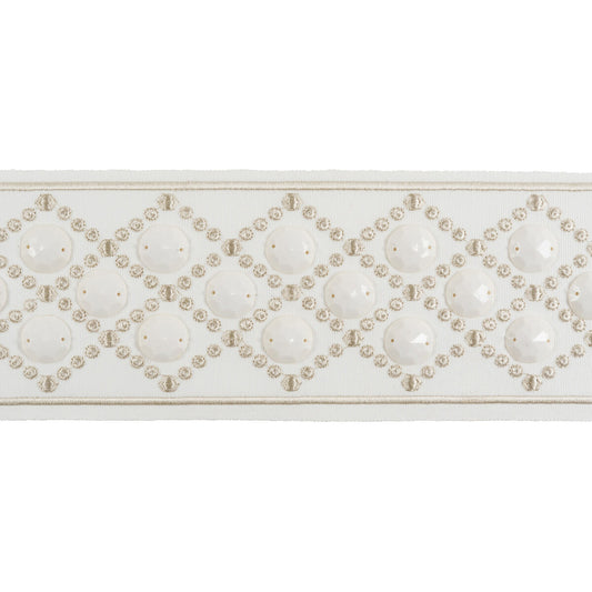 T30740-116 BEADED CHARM COTTONBALL KRAVET DESIGN TRIM