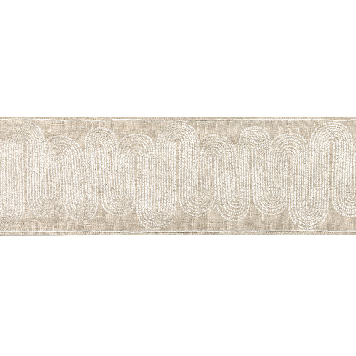 T30807-1 ISCHIA TAPE IVORY KRAVET COUTURE Fabric