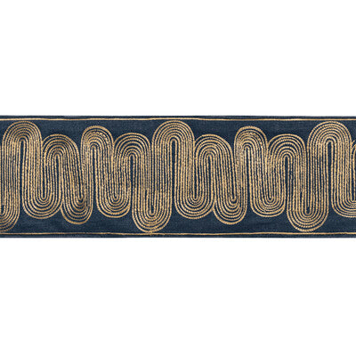 T30807-650 ISCHIA TAPE GOLD/NAVY KRAVET COUTURE TRIM