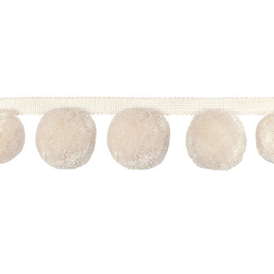 T30826-101 JUNGLE POMS IVORY KRAVET COUTURE TRIM