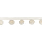 T30827-101 PARADISE POMS IVORY KRAVET COUTURE TRIM