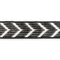 T30828-81 CHEVRON VELVET TAPE NOIR KRAVET COUTURE TRIM