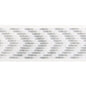 T30839-11 CHEVRON WIDE TAPE SILVER KRAVET COUTURE TRIM