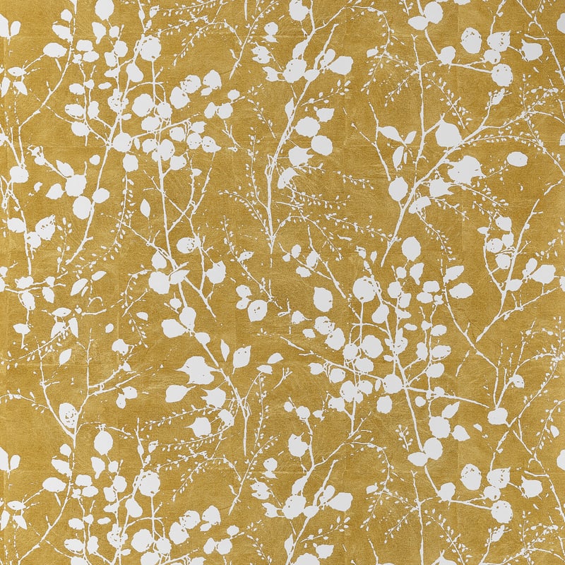 T34093 Thibaut Dark Gold and White Wallpaper