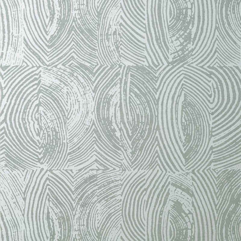 T413 Thibaut Metallic Silver on Smoke Wallpaper