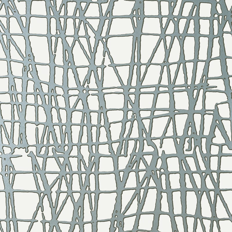 T449 Thibaut Metallic Silver Wallpaper