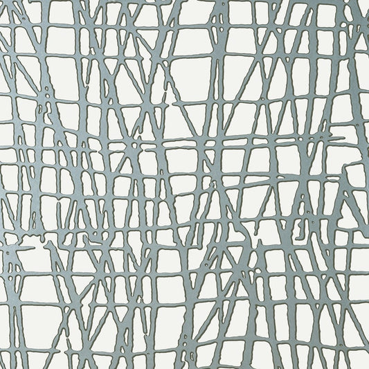 T449 Thibaut Metallic Silver Wallpaper