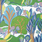 T45009 Thibaut Green and Blue Wallpaper