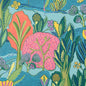 T45012 Thibaut Tangerine and Turquoise Wallpaper