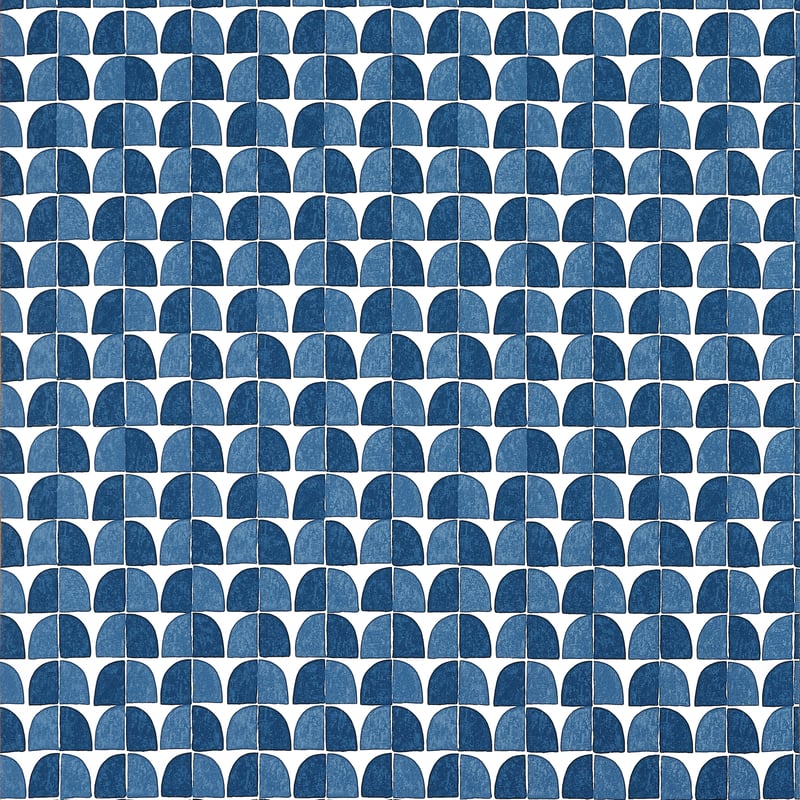 T45023 Thibaut Navy Wallpaper