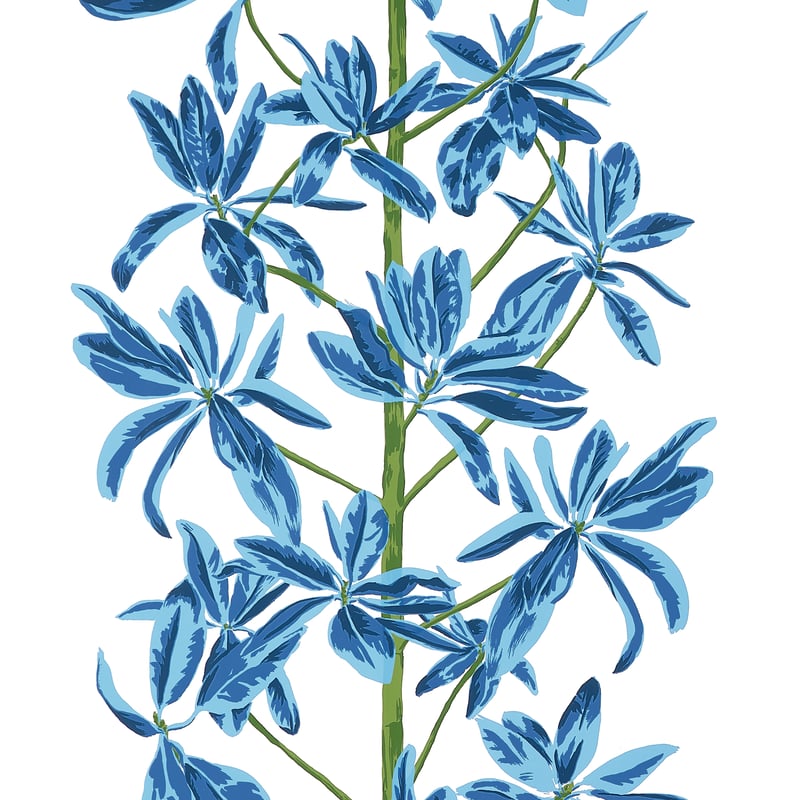 T45032 Thibaut Blue and White Wallpaper