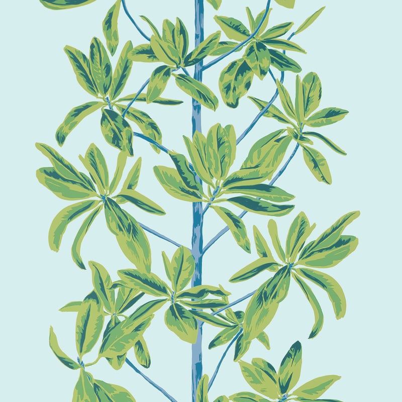 T45033 Thibaut Turquoise Wallpaper