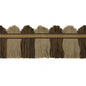 T6025-290 PERANDOR FAN TOP CUT FRINGE BROWN/BISCUIT G P & J BAKER TRIM