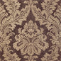 T6876 Thibaut Metallic on Dark Brown Wallpaper