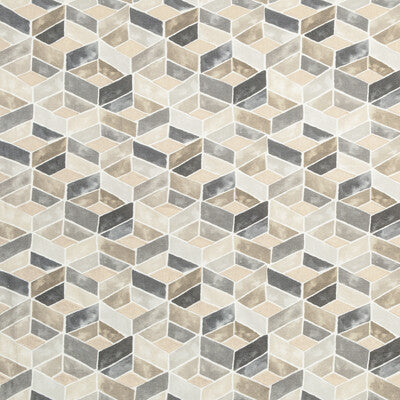 TESSERAE-11 TESSERAE PEWTER KRAVET COUTURE Fabrics Drapery Upholstery