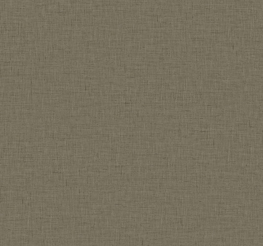 TH90238 Seabrook Designs Fibers and Threads Wallpaper Stretford Linen Roasted Almond