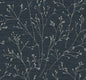 TH90302 Seabrook Designs Fibers and Threads Wallpaper Withington Branch Ocean Deep