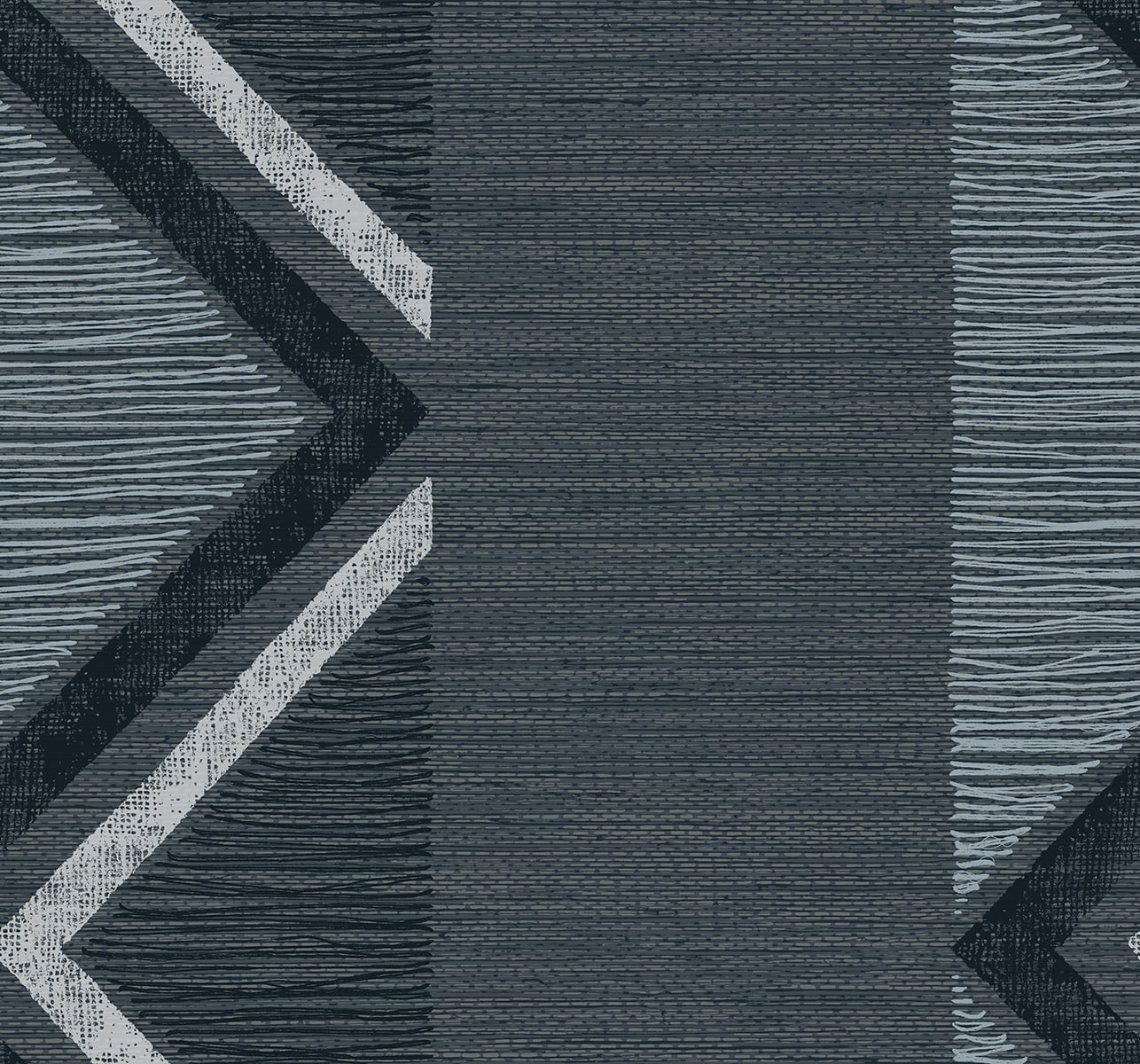 TH91502 Seabrook Designs Fibers and Threads Wallpaper Beswick Chevron Derya