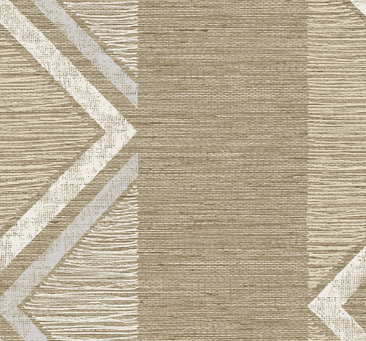 TH91507 Seabrook Designs Fibers and Threads Wallpaper Beswick Chevron Northern Cliff