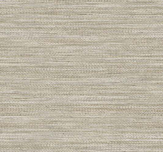 TH91806 Seabrook Designs Fibers and Threads Wallpaper Hollinwood Weave Truffle