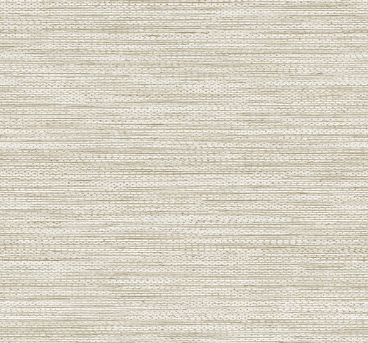 TH91807 Seabrook Designs Fibers and Threads Wallpaper Hollinwood Weave Sand