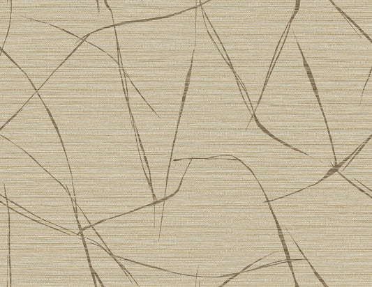 TH91905 Seabrook Designs Fibers and Threads Wallpaper Davenport Sketch Honeycomb