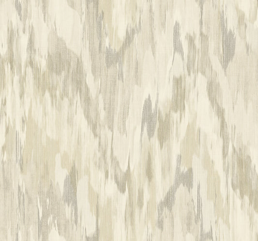 TH92405 Seabrook Designs Fibers and Threads Wallpaper Bowdon Watercolor Stringcloth Brownrice