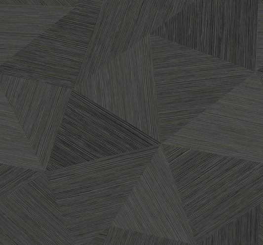 TH92500 Seabrook Designs Fibers and Threads Wallpaper Middleton Charcoal