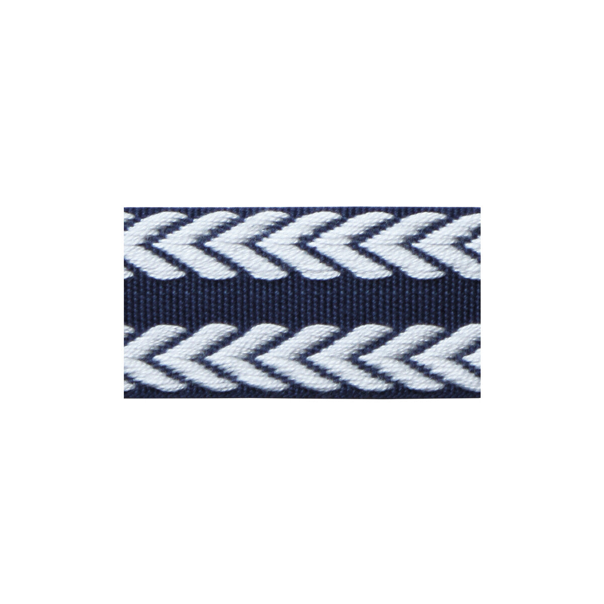 TL10182-501 CHEVRON BRAID NAVY & WHITE LEE JOFA TRIM
