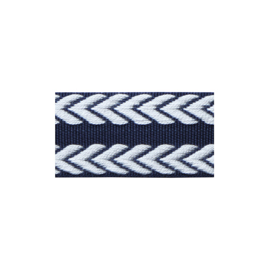 TL10182-501 CHEVRON BRAID NAVY & WHITE LEE JOFA TRIM