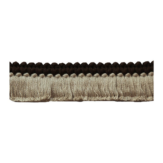 TL10184-616 CUT RUCHE TWO BROWN & FLAX LEE JOFA TRIM