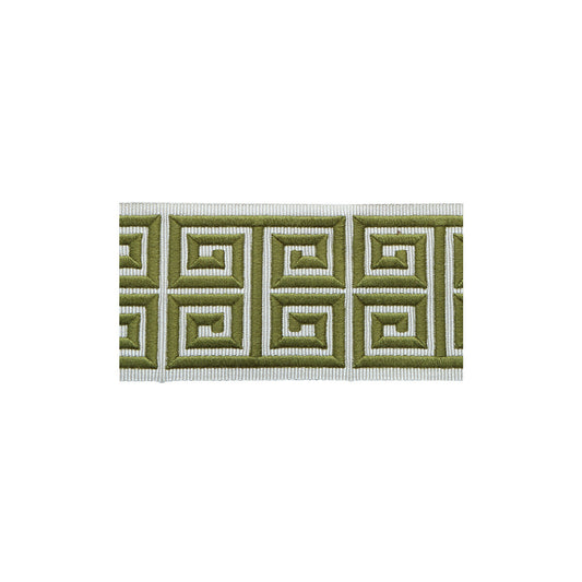 TL10185-316 GREEK EMB BORDER GREEN LEE JOFA TRIM