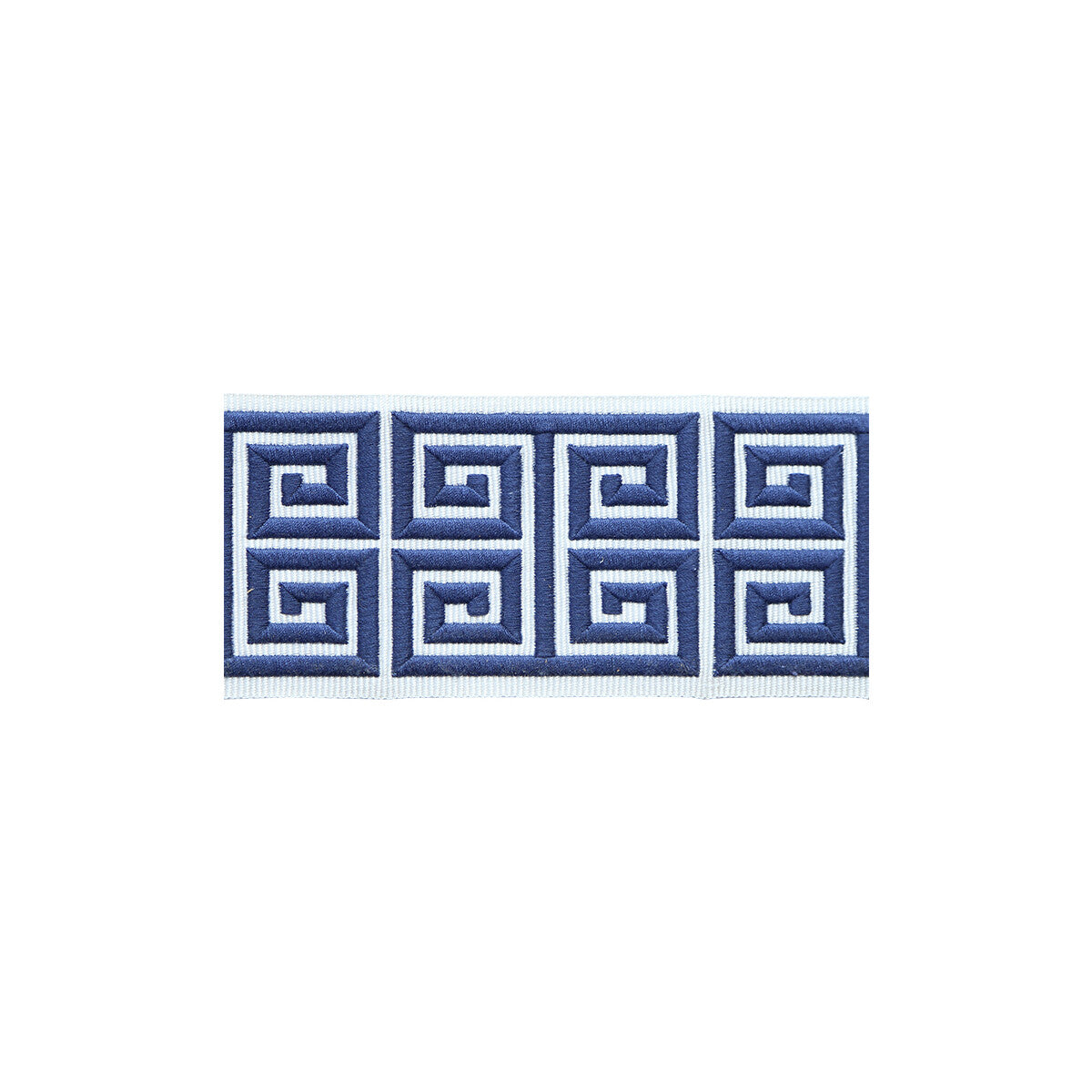 TL10185-501 GREEK EMB BORDER NAVY LEE JOFA TRIM