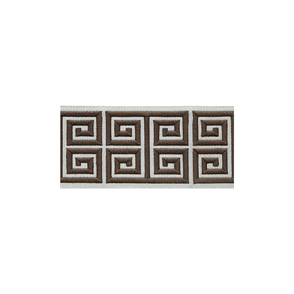 TL10185-616 GREEK EMB BORDER BROWN LEE JOFA TRIM