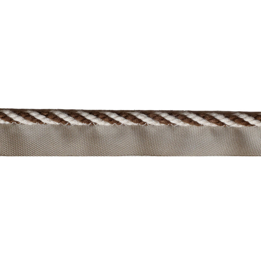 TL10188-166 STRPD CABLE CORD FLAX & BRONZE LEE JOFA TRIM