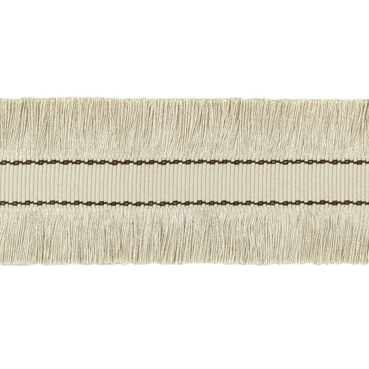 TL10190-166 CUT RUCHE FRINGE FLAX & BRONZE LEE JOFA TRIM