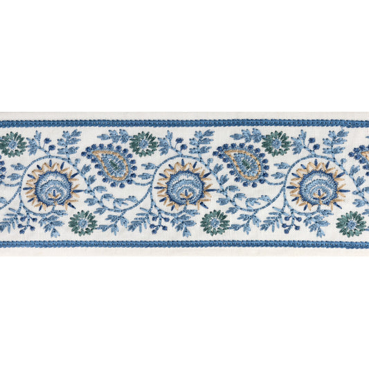 TL10193-516 BREMHILL EMB TAPE BLUE LEE JOFA Fabric