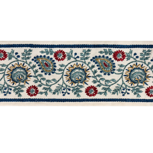 TL10193-535 BREMHILL EMB TAPE NAVY LEE JOFA Fabric